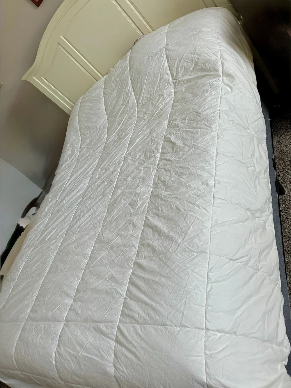 IKEA White Premium Cotton Comforter/Duvet Insert. King 102x86”.Soft & Cushy. EC